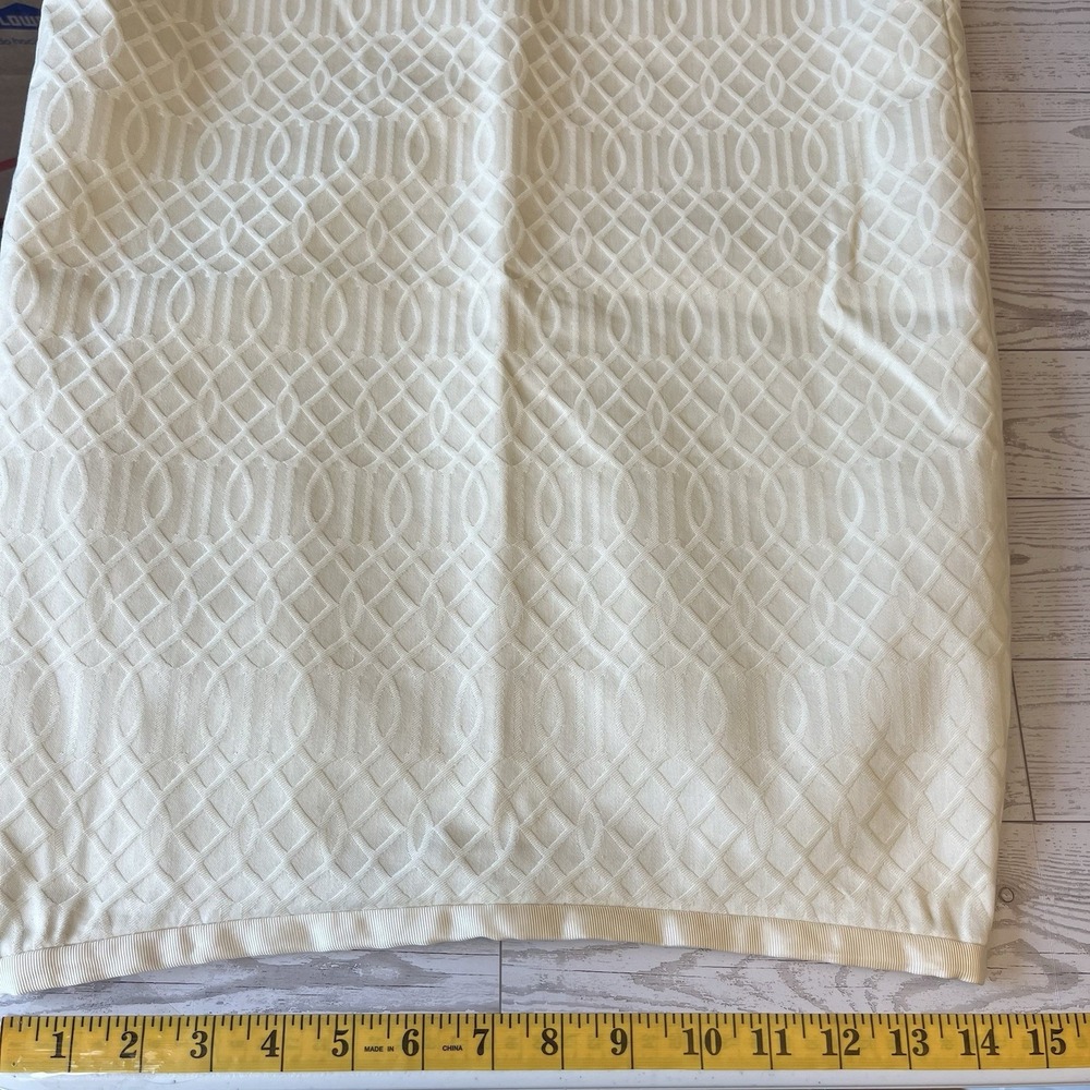 J McLaughlin Jacquard Pencil Skirt Cream 2 - Picture 7 of 7